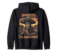 Il Burrito Bandito El Squatcho Sombrero Arte Divertente Felpa con Cappuccio
