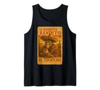 Il Burrito Bandito El Squatcho Sombrero Bigfoot Design Canotta