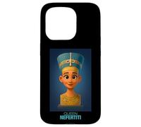 Il busto della regina egiziana Nefertiti Cartoon Graphic Custodia per iPhone 15 Pro