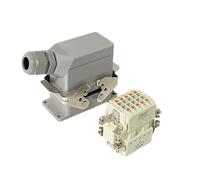Il cablaggio rapido inserisce direttamente il connettore rettangolare for carichi pesanti. Conveniente collega la presa a vite industriale non saldante(32 Core lateral line)