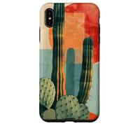 Il cactus succulento moderno fiorisce in audaci tonalità geometriche del deserto Custodia per iPhone XS Max