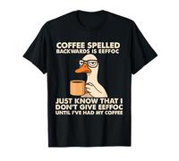 Il caffè al Farro All'Indietro è un'oca Eeffoc Che beve Vintage Maglietta