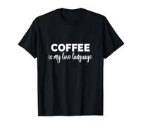 Il caffè è Il Mio Amore Lingue Caffeina Maglietta