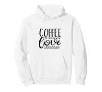 Il caffè è Il Mio linguaggio Detto Divertente Amante della Caffeina Felpa con Cappuccio