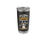 Il caffè e il mio Maine Coon Bicchiere termico in acciaio inox doppia parete