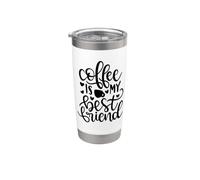 Il caffè è il mio migliore amico divertente amante della caffeina Bicchiere termico in acciaio inox doppia parete