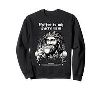 Il caffè è Il Mio Sacramento Popolare caffè Chiesa Detto Felpa