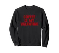 Il caffè è il mio Valentine Love Cafe Americano Dark Roast Heart Felpa