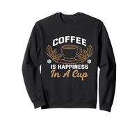 Il caffè è la Felicità in Una Tazza Mi Piace Il caffè Amante Felpa