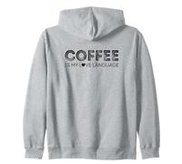 Il caffè è la mia Lingua d'Amore Felpa con Cappuccio