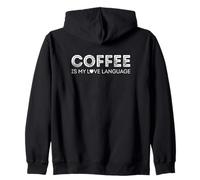 Il caffè è la mia Lingua d'Amore Felpa con Cappuccio