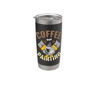Il caffè e la pittura ama il pittore automobilistico della pittura dell'automobile Bicchiere termico in acciaio inox doppia parete