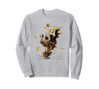 Il caffè è Vita Mokka Surrealismo AI Arte Ispirativa Felpa