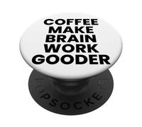Il caffè fa funzionare il cervello più buono PopSockets PopGrip Adesivo
