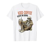 Il caffè Freddo Mi Fa Andare avanti Scheletro Cold Brew Maglietta