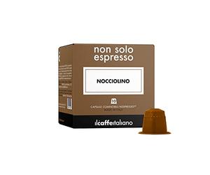 Il Caffè Italiano Capsule Compatibili Con Nespresso Nocciolino - 80pz | Capsule Caffe Compatibili Con Nespresso, Cremosa e Sfiziosa | Capsule Compatibili con Nespresso Made In Italy | Frhome
