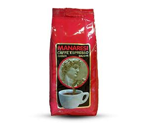 Il Caffè Manaresi in Grani Classico Italiano Red, Espresso Italiano, 1000 Grammi