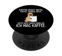Il caffè non parla Il caffè non si lamenta Mi piace il caffè PopSockets PopGrip Adesivo