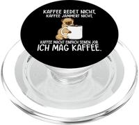 Il caffè non parla Il caffè non si lamenta Mi piace il caffè PopSockets PopGrip per MagSafe