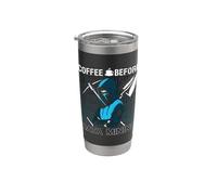 Il caffè prima del programmatore di data mining Coffee Lover Data Miner Bicchiere termico in acciaio inox doppia parete
