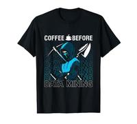 Il caffè Prima del Programmatore di Data Mining Coffee Lover Data Miner Maglietta con Stampa Grafica Economica