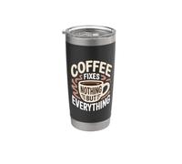Il caffè risolve nient'altro che tutto gli amanti della caffeina divertente Bicchiere termico in acciaio inox doppia parete