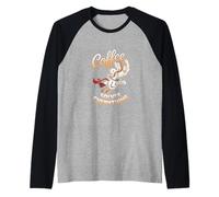 il caffè risolve tutto Maglia con Maniche Raglan