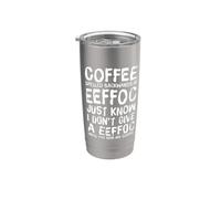 Il caffè scritto al contrario è Eeffoc Apparel Funny Coffee Bicchiere termico in acciaio inox doppia parete
