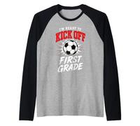 Il Calcio di Prima elementare Inizia a Scuola Studente di Prima Classe Maglia con Maniche Raglan