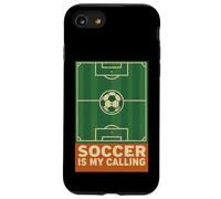 Il calcio è la mia dichiarazione minima sul campo da calcio e sulla palla Custodia per iPhone SE (2020) / 7/8