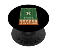 Il calcio è la mia dichiarazione minima sul campo da calcio e sulla palla PopSockets PopGrip Adesivo