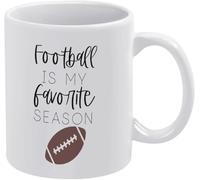 Il calcio è la mia seconda parola preferita con la F, tazze da caffè originali, tazza da caffè con stampa su entrambi i lati, tazza da tè in ceramica per mamma, papà, amico, moglie, marito, 11 once