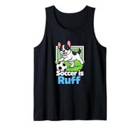 Il Calcio è Ruff Bulldog Francese Che Gioca a Calcio Portiere Scherzo Canotta