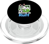 Il calcio è Ruff Bulldog francese che gioca a calcio portiere scherzo PopSockets PopGrip per MagSafe