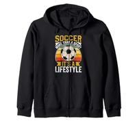 Il calcio più di uno sport è uno stile di vita Felpa con Cappuccio