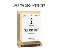 Il calendario DEL TIFOSO INTERISTA 2025 | Un anno di Emozioni Ricordi e Aneddoti | Con Sostegno in Legno | In Confezione Regalo | cm 10x14 | Made in Italy