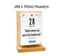 Il calendario DEL TIFOSO MILANISTA 2026| Un anno di Emozioni Ricordi e Aneddoti | Con Sostegno in Legno | In Confezione Regalo | cm 10x14 | Made in Italy