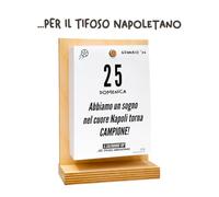 Il calendario DEL TIFOSO NAPOLETANO 2026| Un anno di Emozioni Ricordi e Aneddoti | Con Sostegno in Legno | In Confezione Regalo | cm 10x14 | Made in Italy