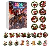 Il calendario dell'avvento 2025 in 2D con Babbo Natale a cavallo include 24 elementi,rendendolo per gli adolescenti. 3021