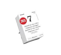 Il Calendario Filosofico 2025 con Supporto in Cartone, Formato A7 da 7,5x10,5 cm, Il Primo e L'Originale Calendario da Tavolo con 365 Giorni di Frasi Filosofiche, Ogni Giorno Una Frase, Made in Italy
