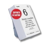 Il Calendario Filosofico 2026 con Supporto in Cartone, Formato A6 da 10x14 cm, Il Primo e L'Originale Calendario da Tavolo con 365 Giorni di Frasi Filosofiche, Ogni Giorno Una Frase, Creato a Bologna