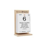 Il Calendario Filosofico 2026 con Supporto in Legno Formato A6 10x14 cm Il Primo