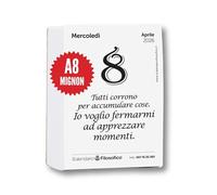 Il Calendario Filosofico 2026 Mignon, Ricambio Formato A8 da 5,2x7,2 cm, Il Primo e L'Originale Calendario da Tavolo con 365 Giorni di Frasi Filosofiche, Ogni Giorno Una Frase, Creato a Bologna