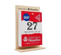 Il Calendario Filosofico 2027 con Supporto in Legno, Formato A5 15x21cm