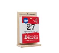 Calendario Filosofico 10x14 cm Con Supporto In Legno 2027