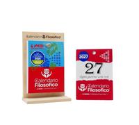 Il Calendario Filosofico 2027 + Ultimi 6 Mesi 2026 con Supporto in Legno