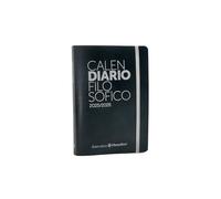 Il Calendario Filosofico Diario Agenda, Diario Scolastico o Universitario 2026, Agenda 17 mesi, Formato 12x17 cm, Con le Frasi, Pratico Elastico di Chiusura, Colore Nero