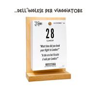 Il Calendario Top dell’INGLESE PER VIAGGIARE - 2026 - English travel Imparare parole, frasi per Viaggiare- Per Viaggiatori | Con Sostegno in Legno | In Confezione Regalo | cm 10x14 | Made in Italy