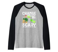 Il Cambiamento del Barista può Essere Spaventoso lasciarlo Maglia con Maniche Raglan
