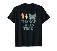 Il Cambiamento Richiede Tempo Cocoon Chrysalis Butterfly Maglietta